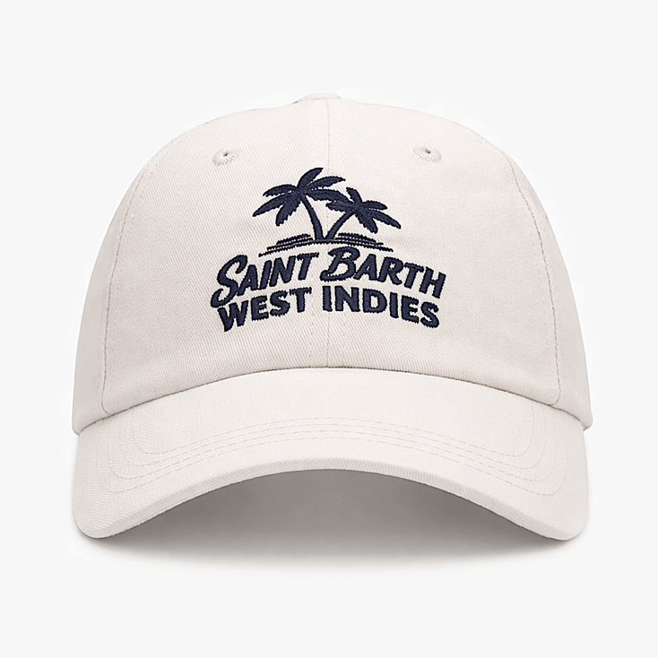 Saint Barth West Indies Souvenir Daddy Cap (Off-White)-Cap-Kompsós