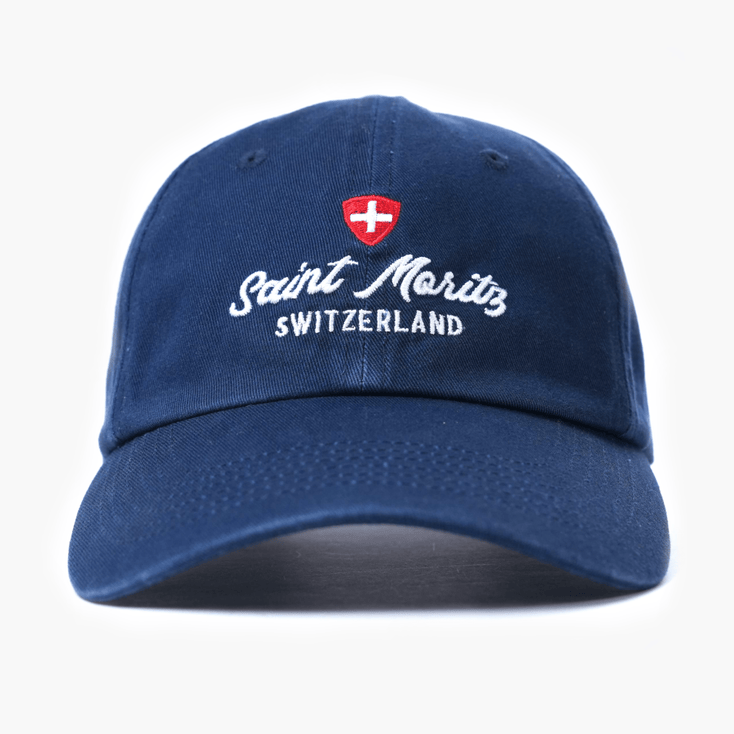 Saint Moritz Souvenir Daddy Cap (Navy Blue)-Cap-Kompsós