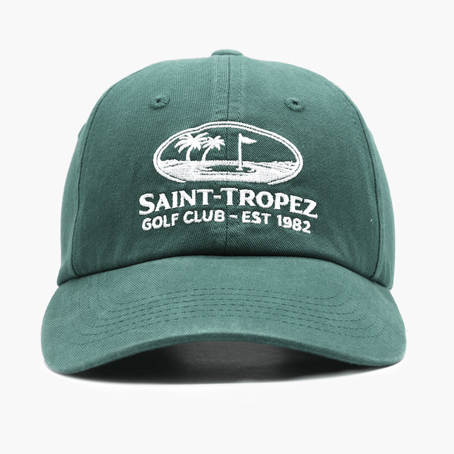 Saint Tropez Golf Club Souvenir Daddy Cap (Bottle Green)-Cap-Kompsós