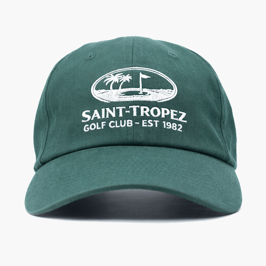 Saint Tropez Golf Club Souvenir Daddy Cap (Bottle Green)-Cap-Kompsós