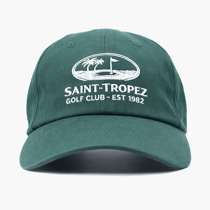Saint Tropez Golf Club Souvenir Daddy Cap (Bottle Green)-Cap-Kompsós