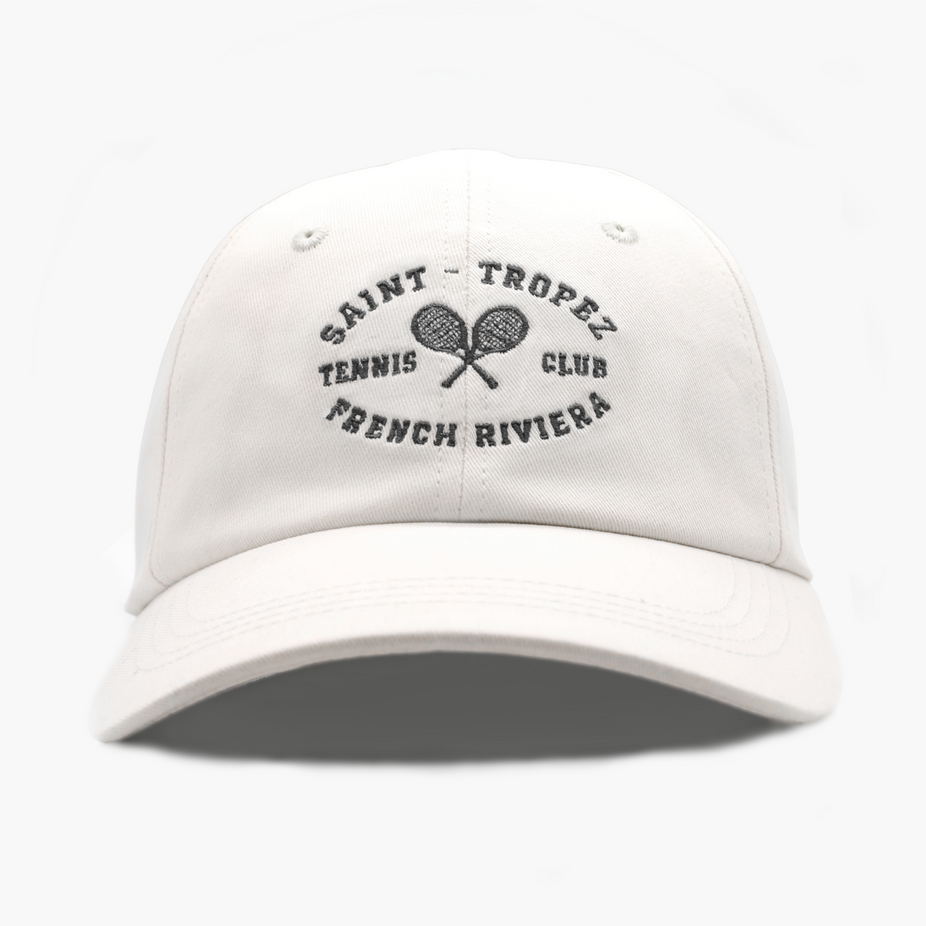 Saint Tropez Tennis Club Souvenir Daddy Cap (Off-White)-Cap-Kompsós