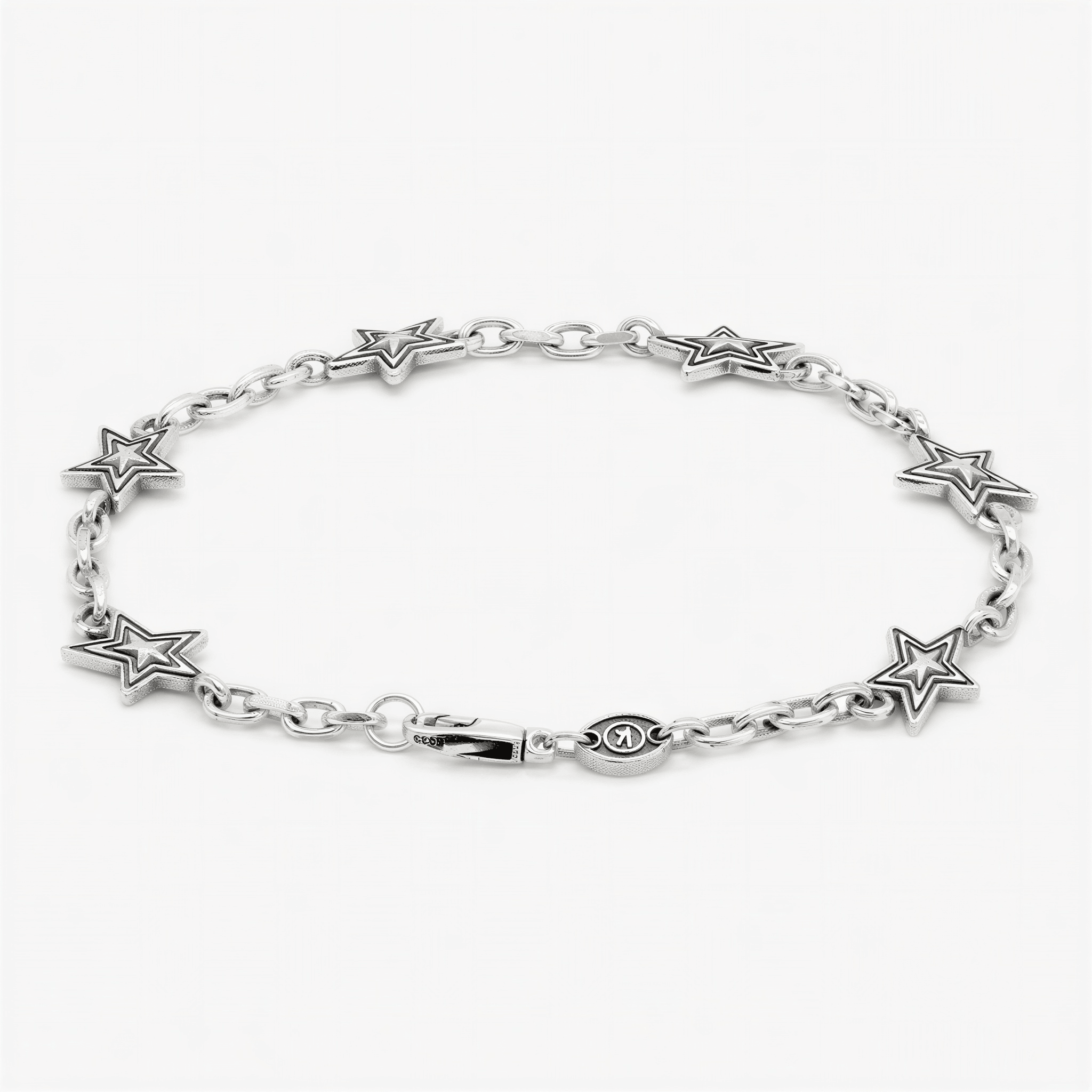 Shooting Star Sterling Silver Chain Bracelet-Bracelet-Kompsós