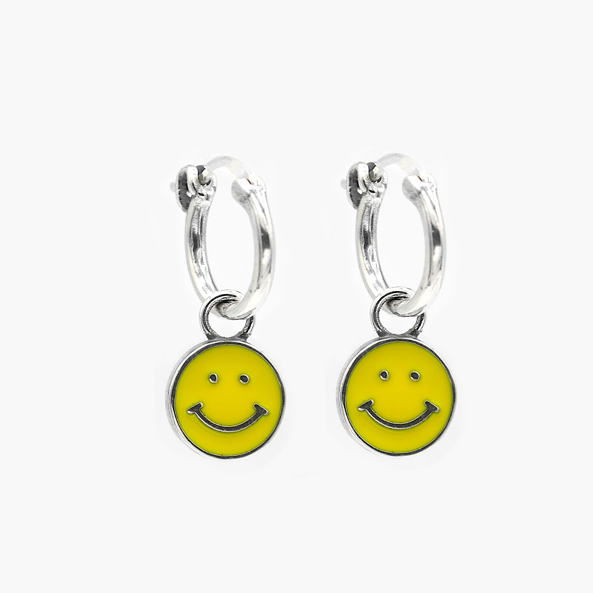 Smiley Sterling Silver Earring-Earring-Kompsós