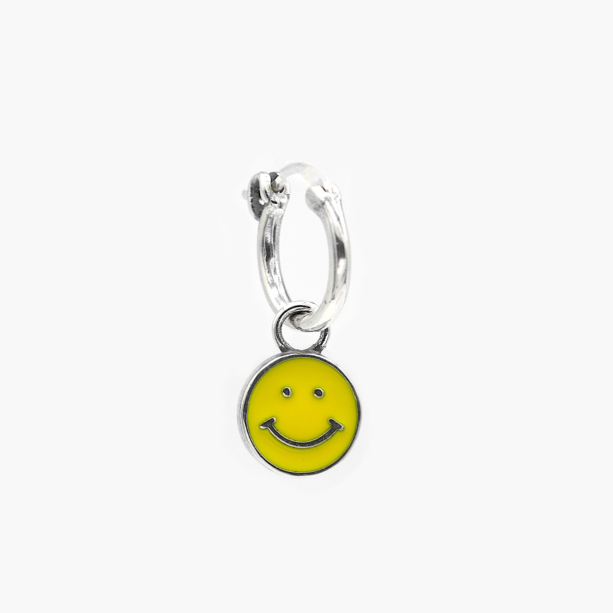 Smiley Sterling Silver Earring-Earring-Kompsós