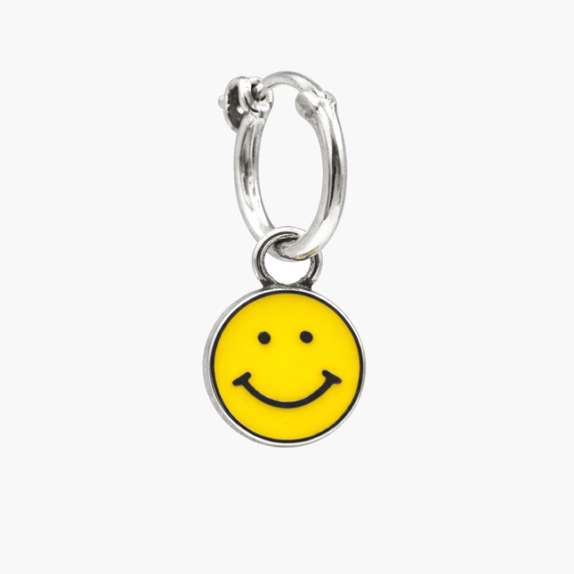 Smiley Sterling Silver Earring-Earring-Kompsós