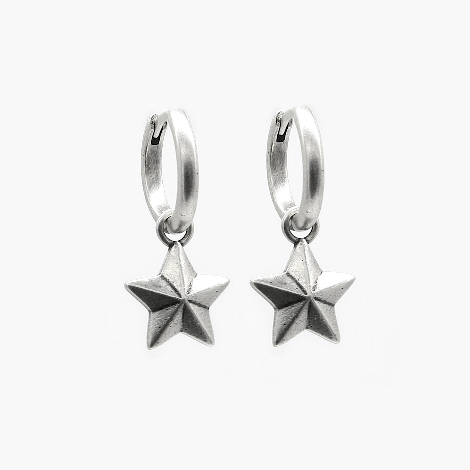 Star Sterling Silver Earring-Earring-Kompsós