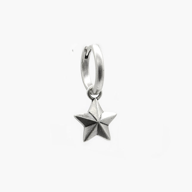 Star Sterling Silver Earring-Earring-Kompsós