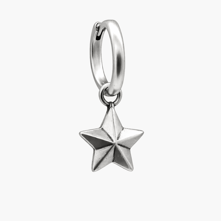 Star Sterling Silver Earring-Earring-Kompsós