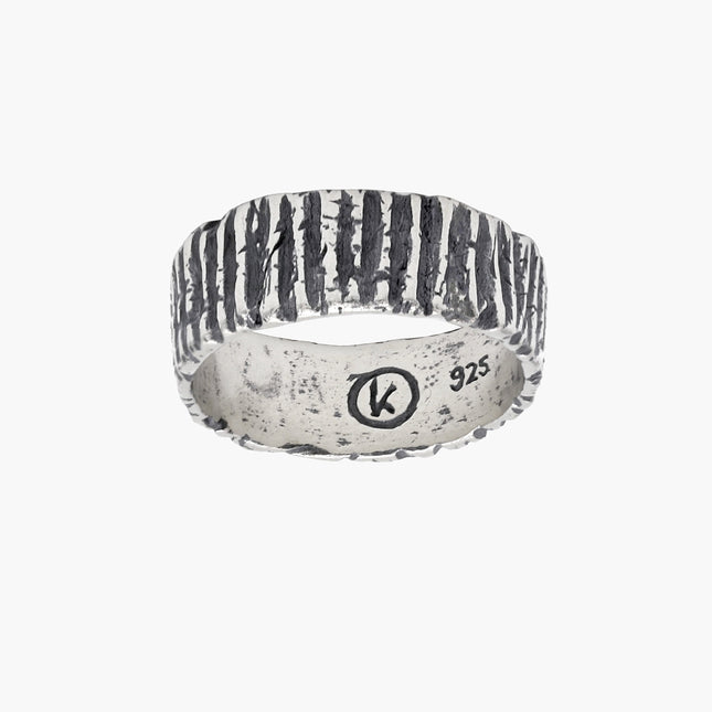 Sterling Silver Crater Ring-Ring-Kompsós