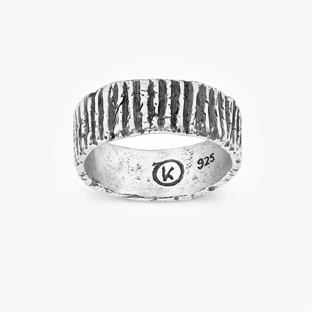 Sterling Silver Crater Ring-Ring-Kompsós