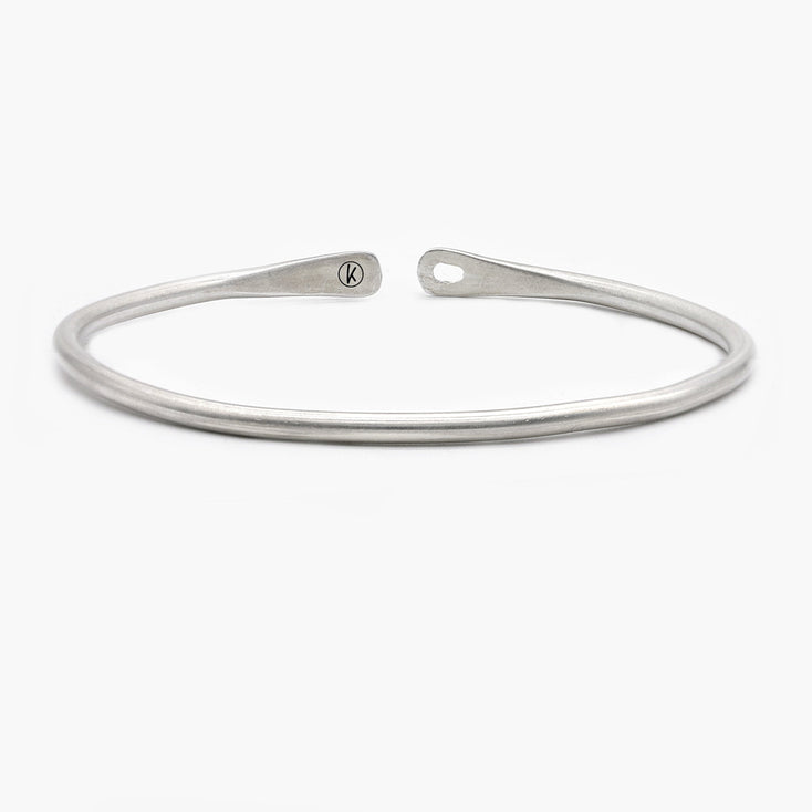 Sterling Silver Lockup Bangle-Bracelet-Kompsós