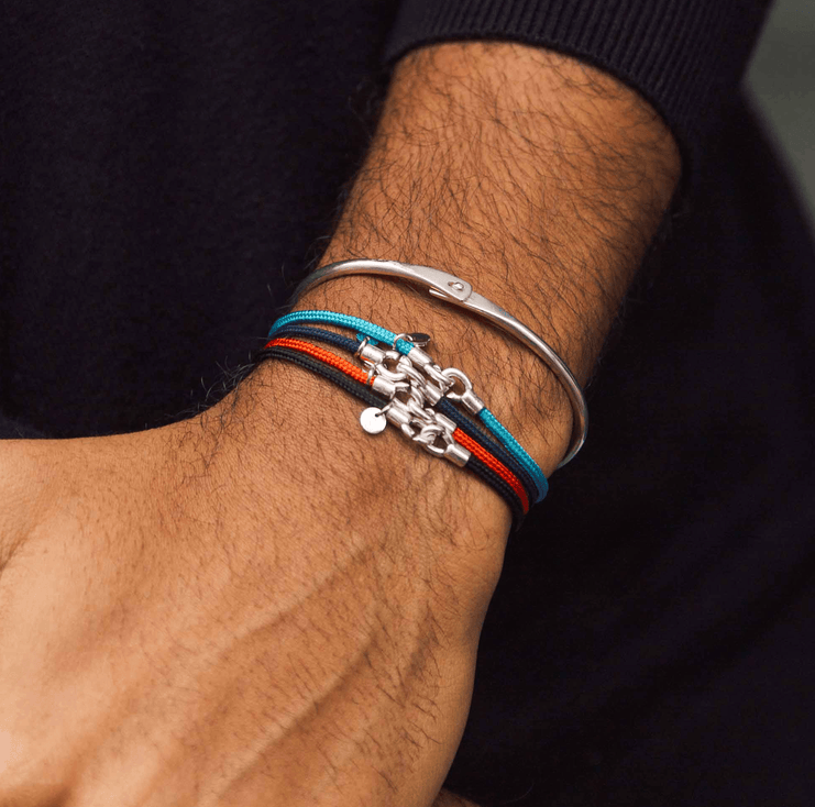 Sterling Silver Lockup Bangle-Bracelet-Kompsós