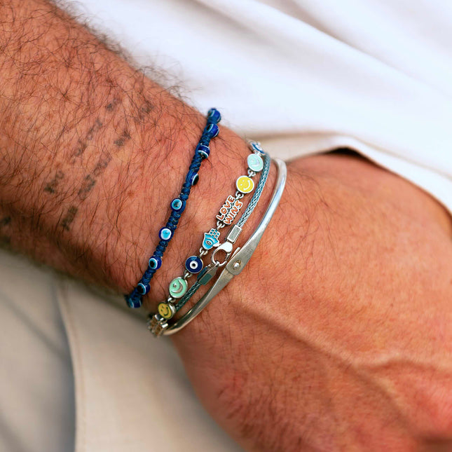 Sterling Silver Lockup Bangle-Kompsós