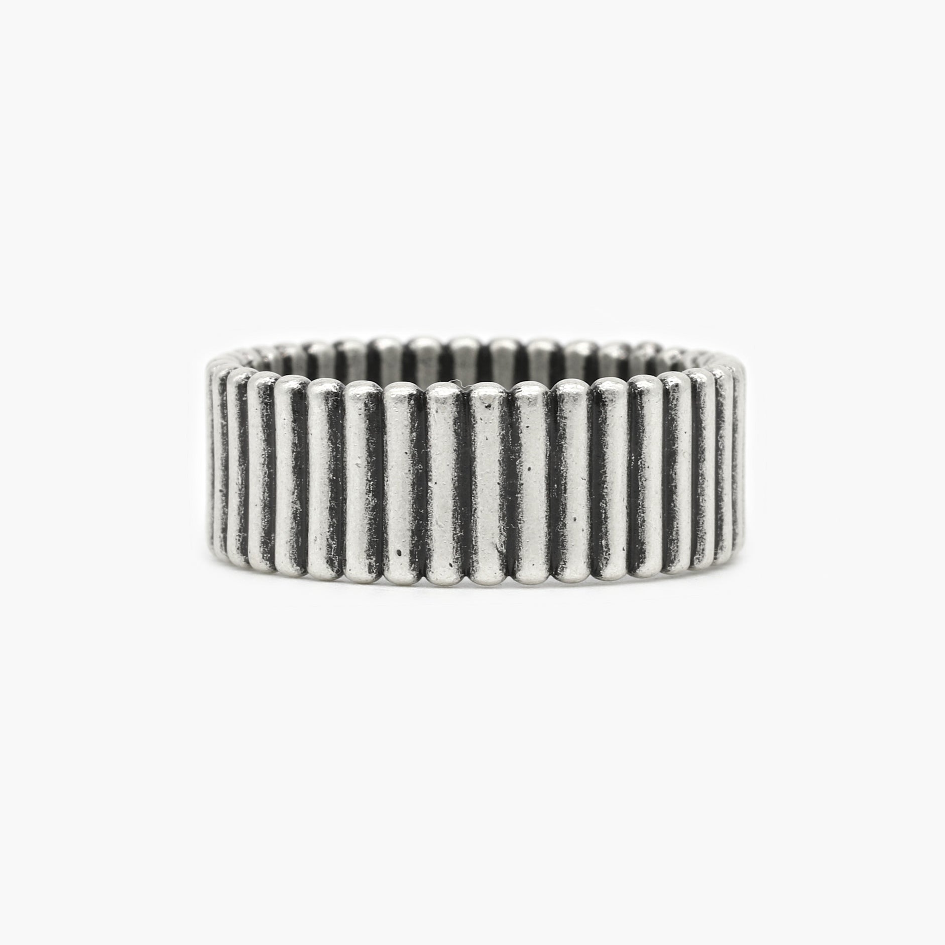 Sterling Silver Tubes Ring-Ring-Kompsós