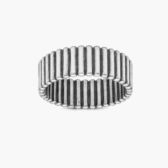 Sterling Silver Tubes Ring-Ring-Kompsós