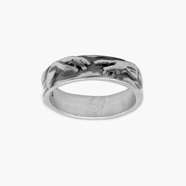 The Creation Of Adam Sterling Silver Ring-Ring-Kompsós