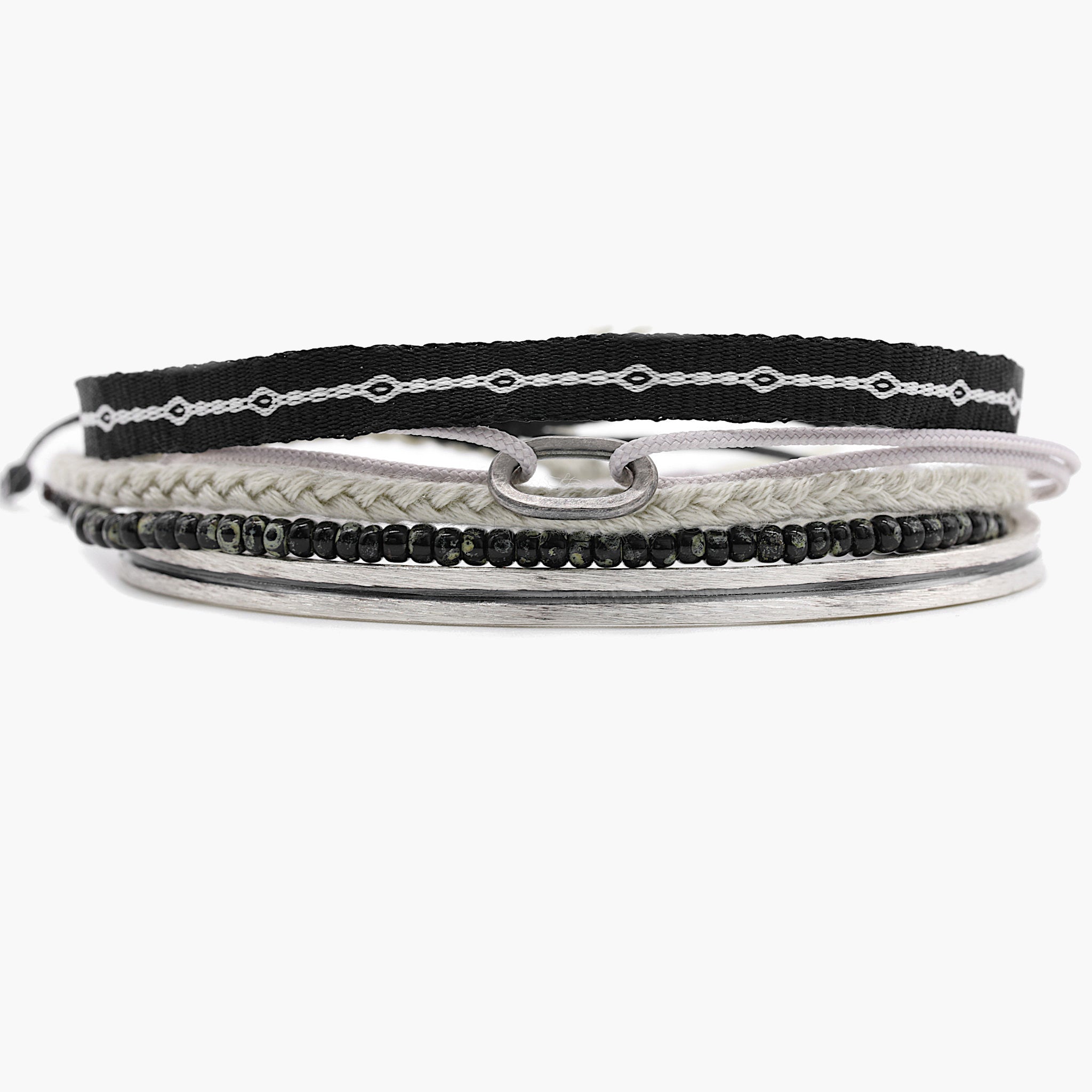 The Monochrome Stack-Bracelet-Kompsós