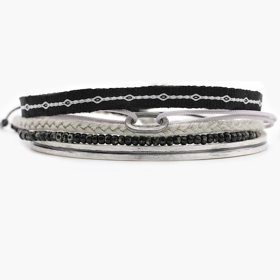The Monochrome Stack-Bracelet-Kompsós