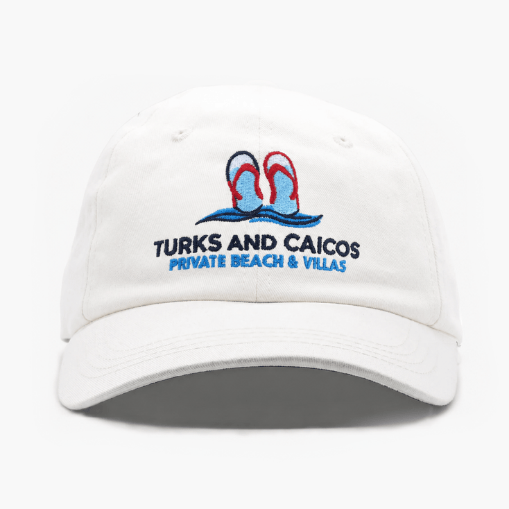 Turks And Caicos Souvenir Daddy Cap (Off-White)-Cap-Kompsós