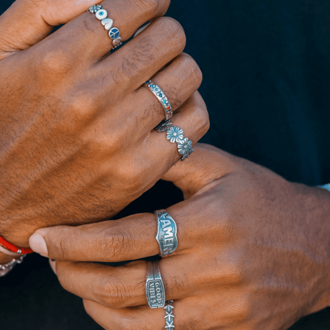 Good Vibes Sterling Silver Ring - Kompsós