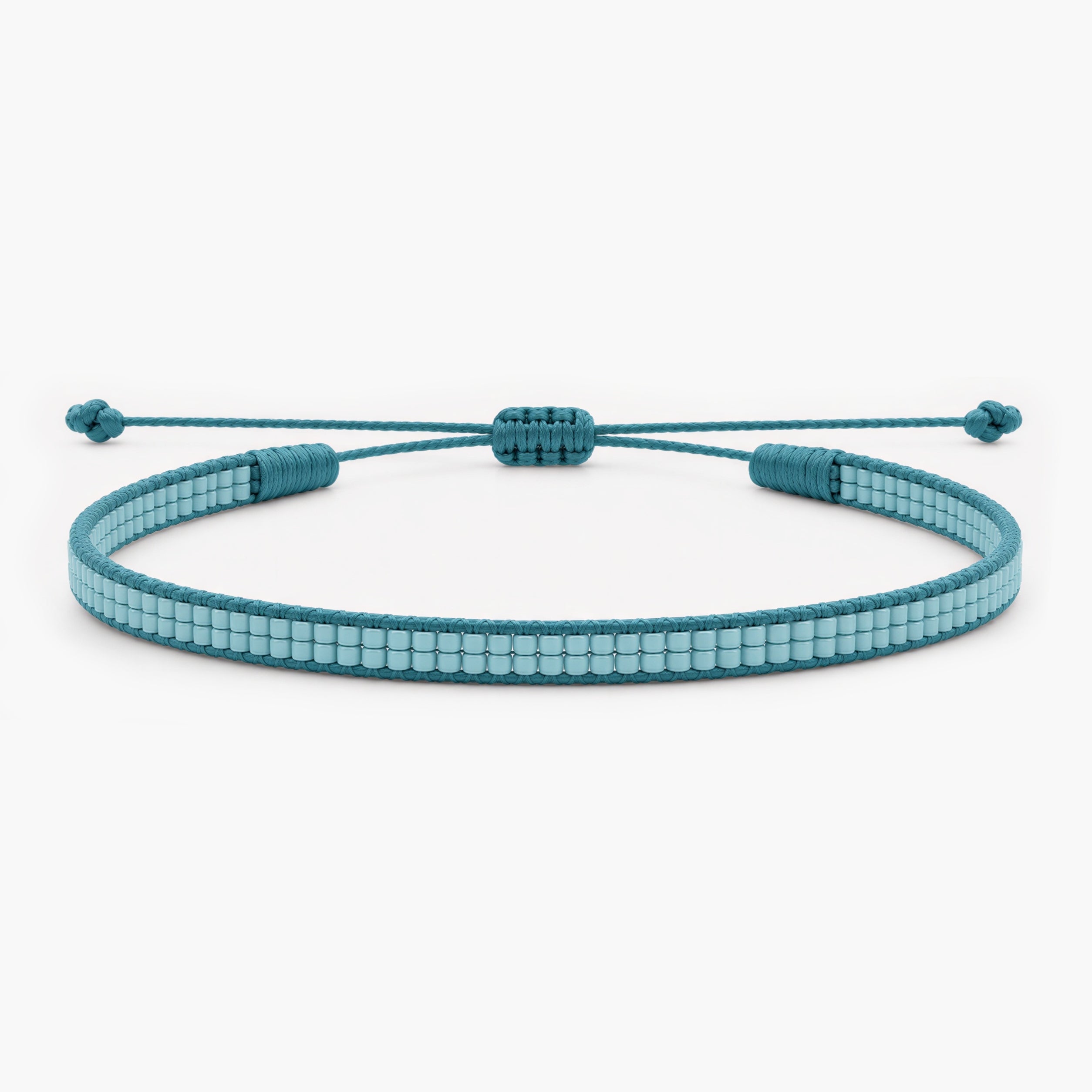 Double Miyuki Braided Bracelet (Light Blue)