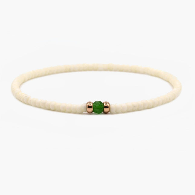 2mm Beads Dandy Bracelet (Cream)-Kompsós