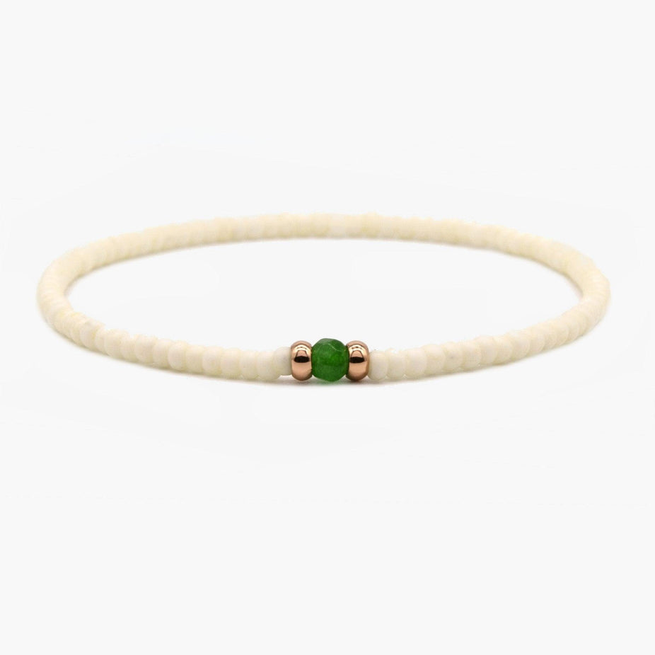 2mm Beads Dandy Bracelet (Cream)-Kompsós