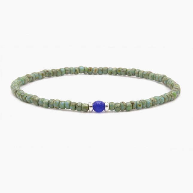2mm Beads Dandy Bracelet (Dyed Turquoise)-Kompsós