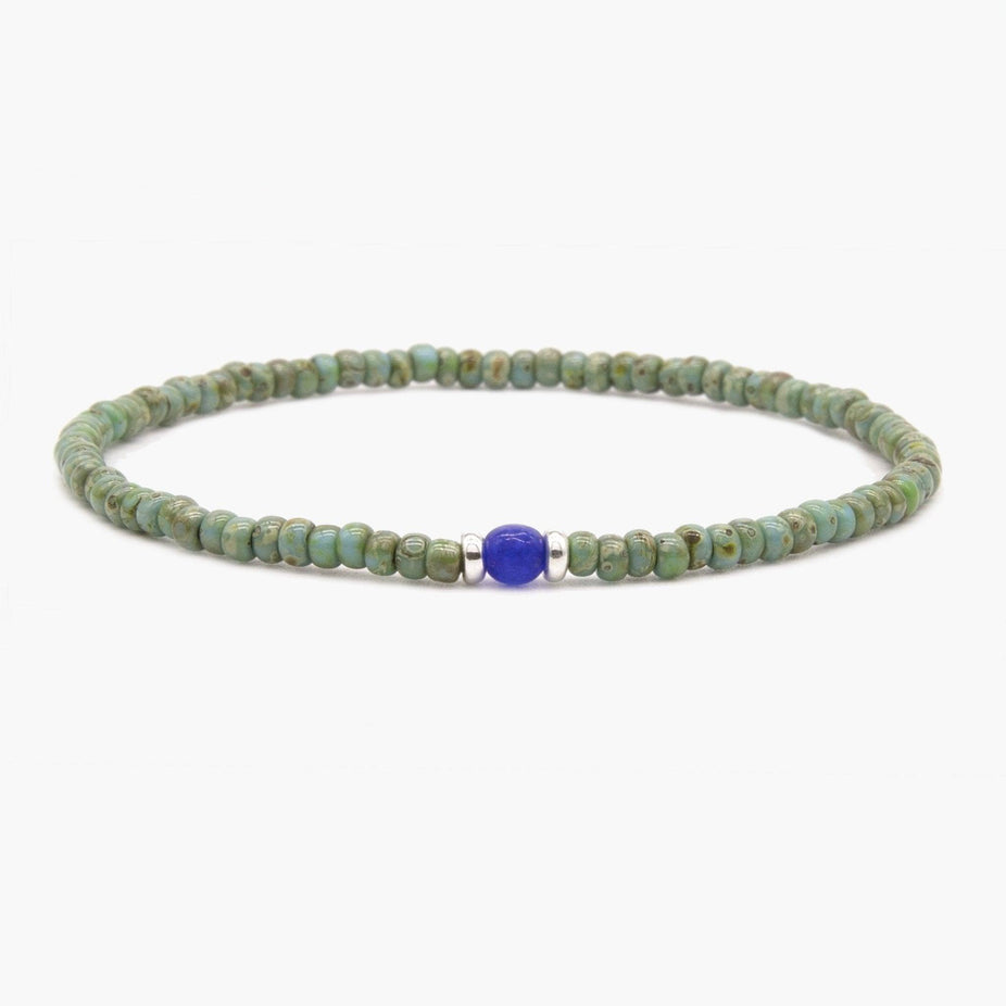 2mm Beads Dandy Bracelet (Dyed Turquoise)-Kompsós