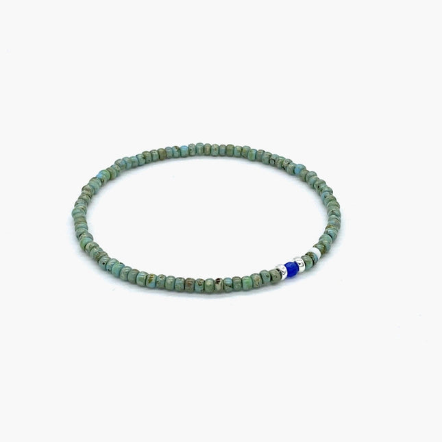 2mm Beads Dandy Bracelet (Dyed Turquoise)-Kompsós