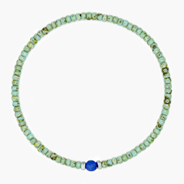 2mm Beads Dandy Bracelet (Dyed Turquoise)-Kompsós