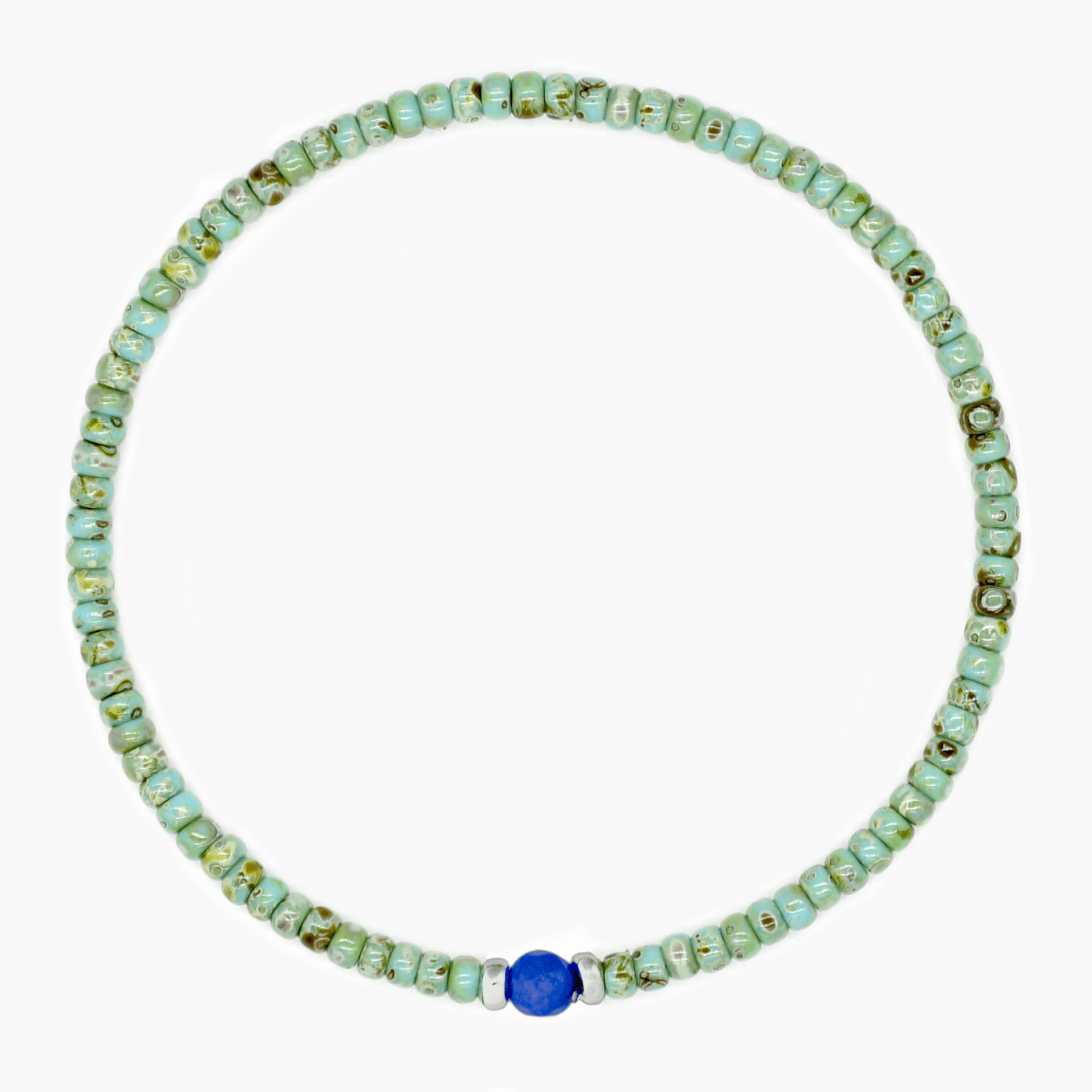 2mm Beads Dandy Bracelet (Dyed Turquoise)-Kompsós