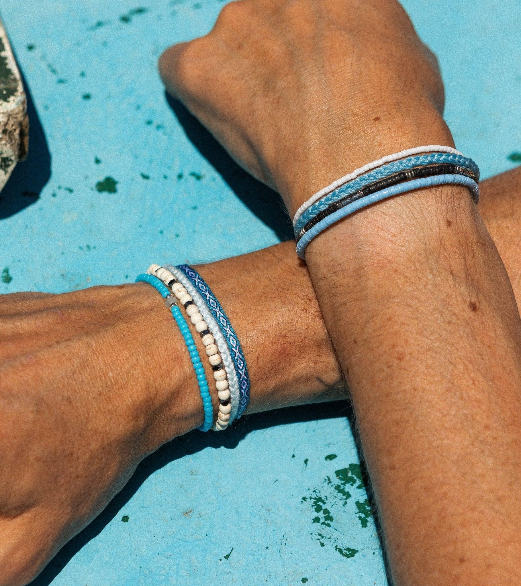 2mm Beads Dandy Bracelet (Light Blue)-Bracelet-Kompsós