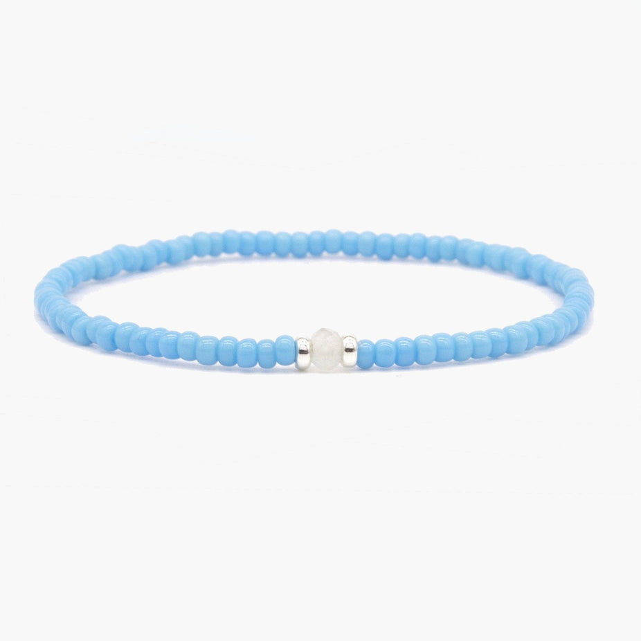 2mm Beads Dandy Bracelet (Light Blue)-Kompsós