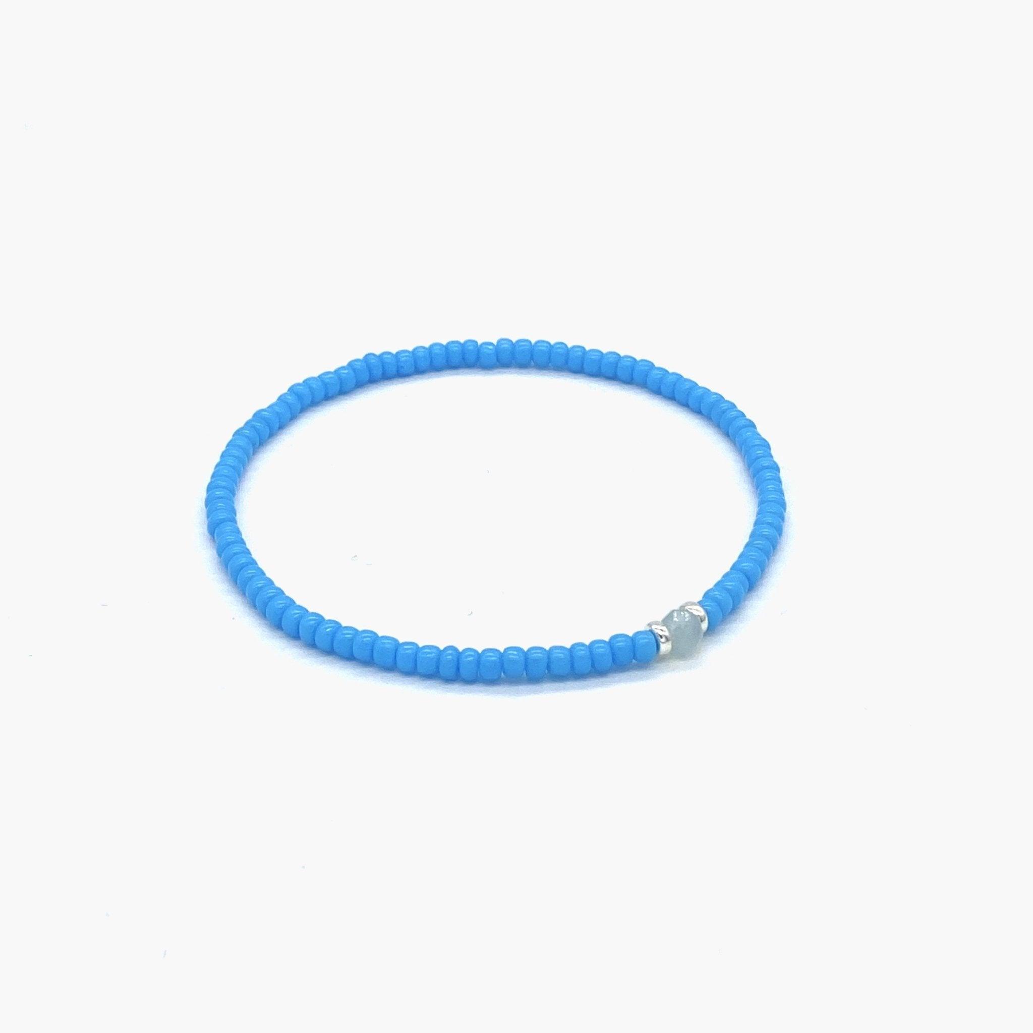 2mm Beads Dandy Bracelet (Light Blue)-Kompsós