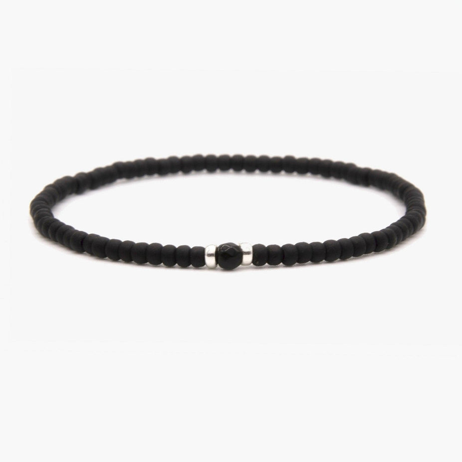 2mm Beads Dandy Bracelet (Matte Black)-Kompsós