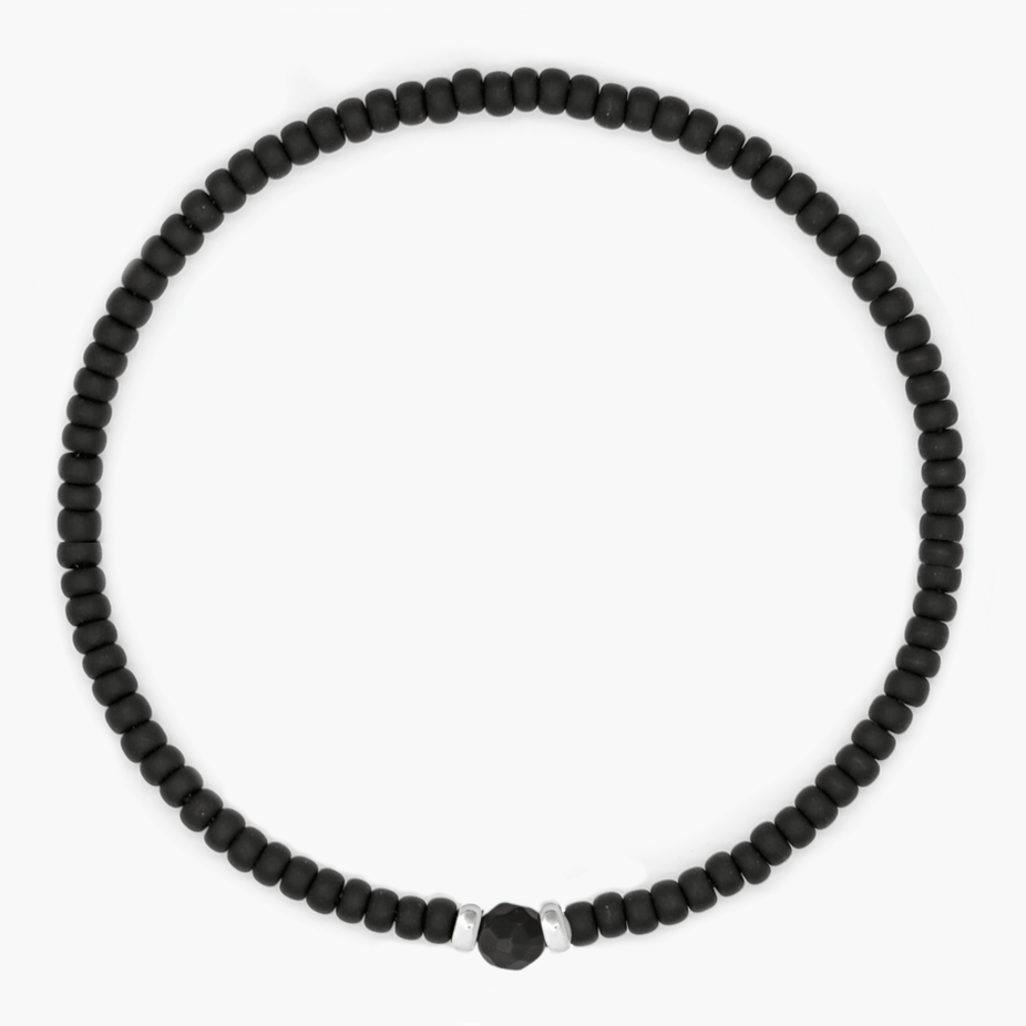 2mm Beads Dandy Bracelet (Matte Black)-Kompsós