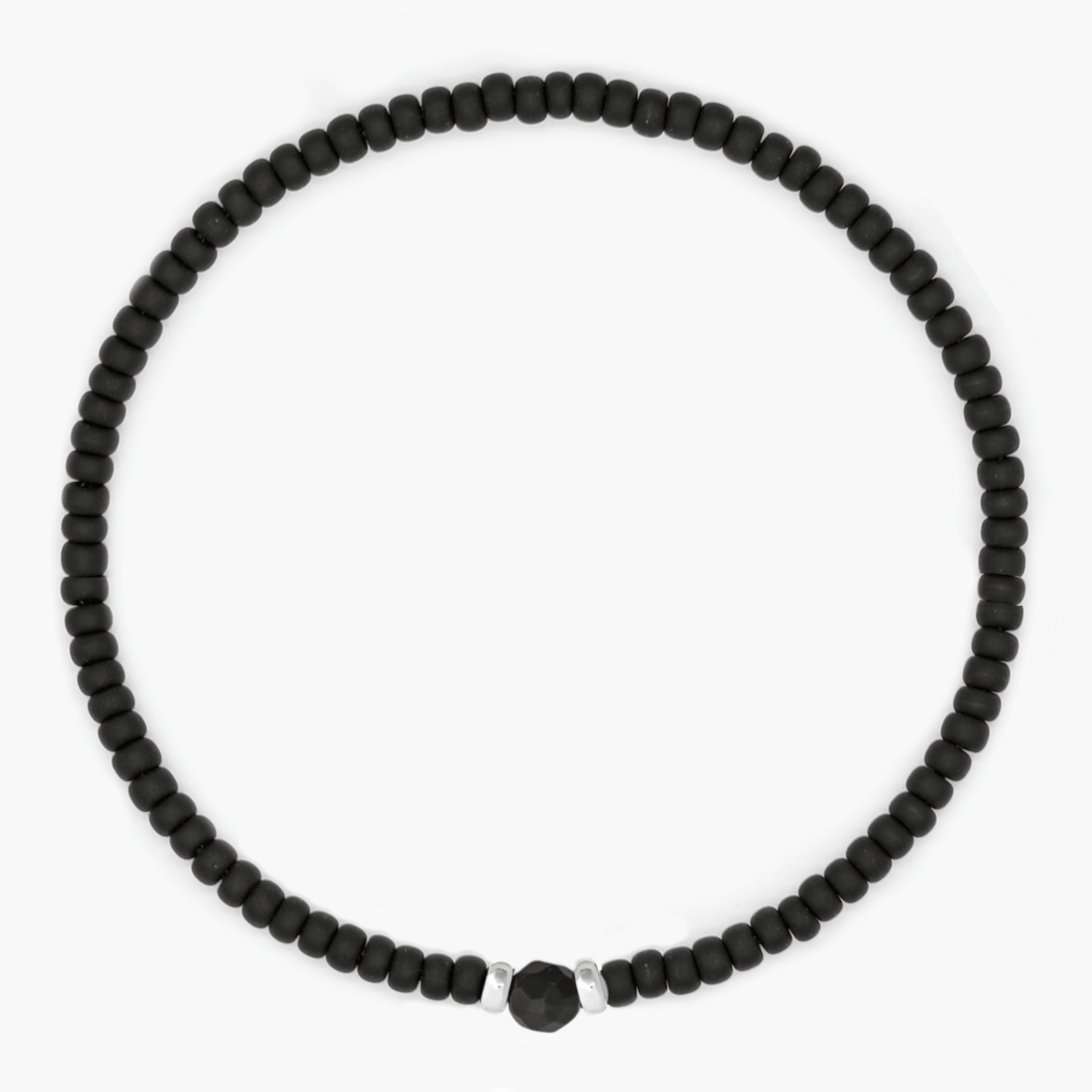 2mm Beads Dandy Bracelet (Matte Black)-Kompsós