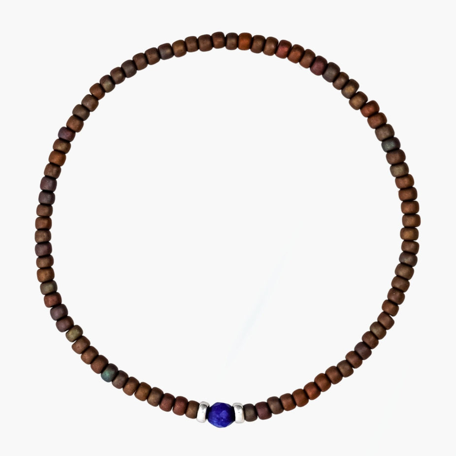 2mm Beads Dandy Bracelet (Matte Brown)-Kompsós
