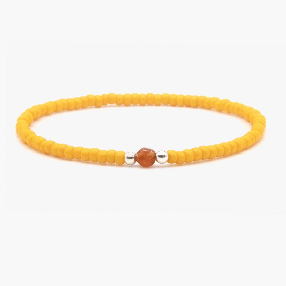 2mm Beads Dandy Bracelet (Orange)-Kompsós