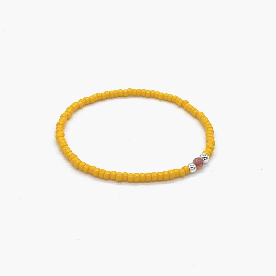 2mm Beads Dandy Bracelet (Orange)-Kompsós