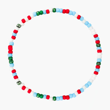 2mm Beads Dandy Bracelet (Matte Black/Red) - Kompsós