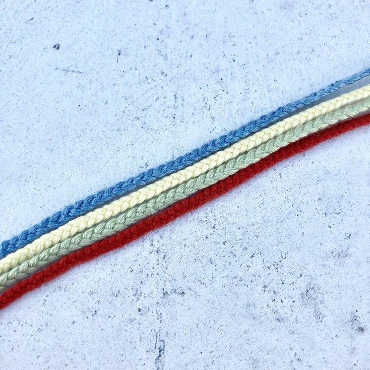 Cotton Temple Bracelet (Grey)-Bracelet-Kompsós
