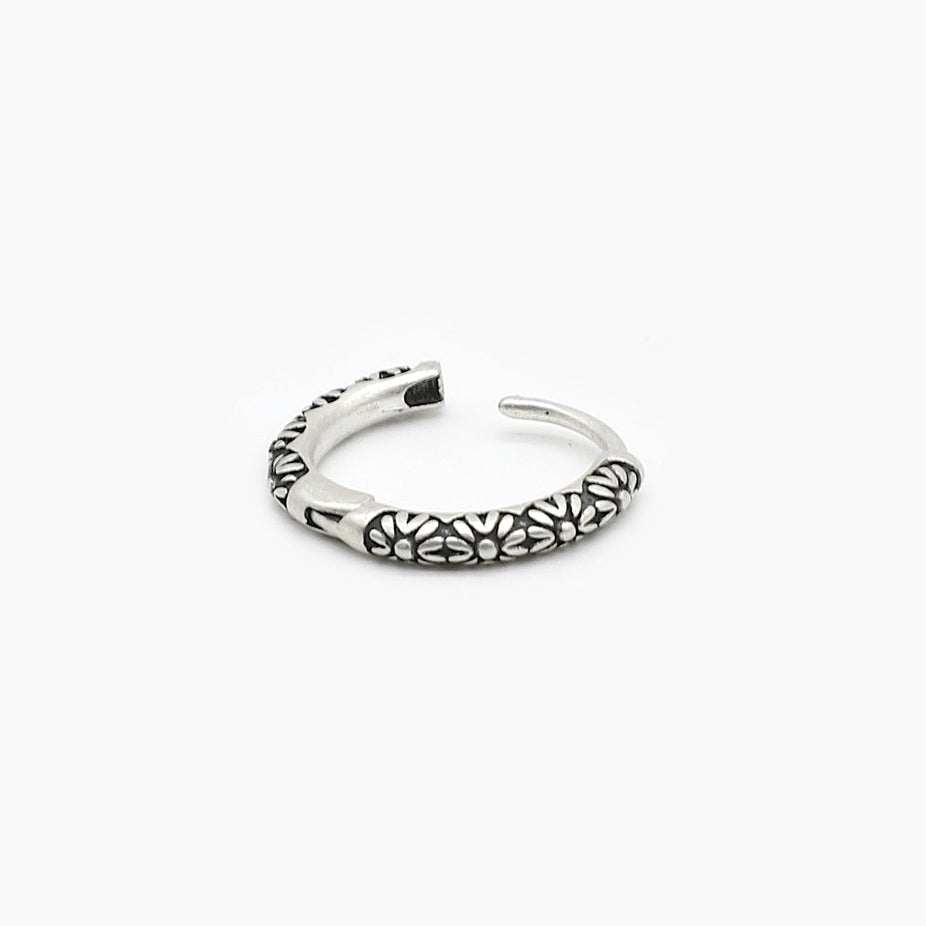 Floral Sterling Silver Earring-Earring-Kompsós