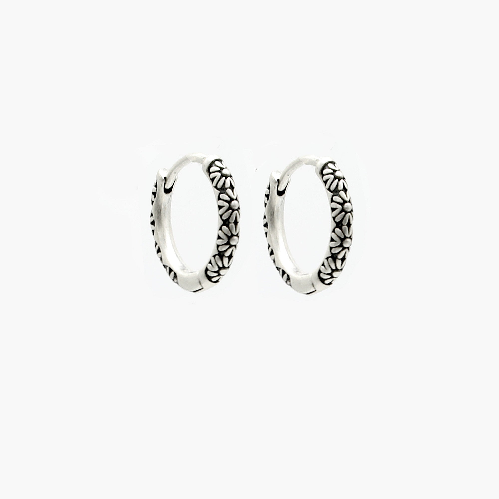 Floral Sterling Silver Earring-Earring-Kompsós