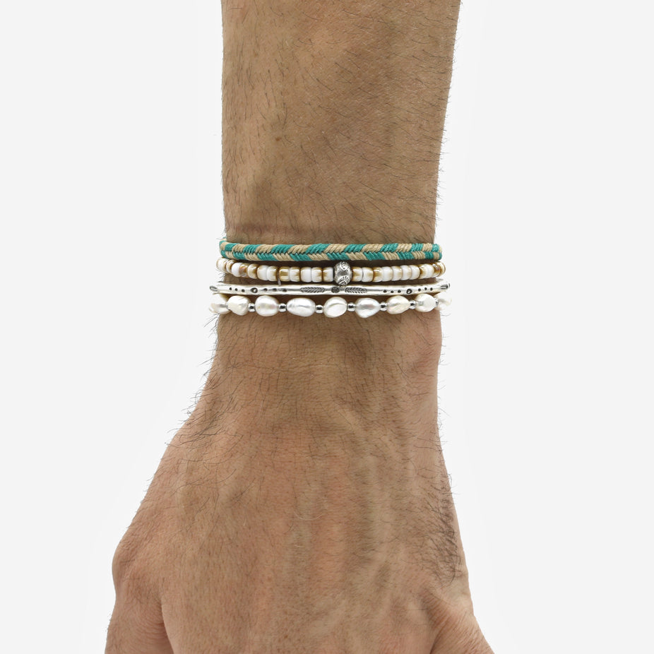 Freshwater Pearl Silver Bracelet-Jewelry-Kompsós