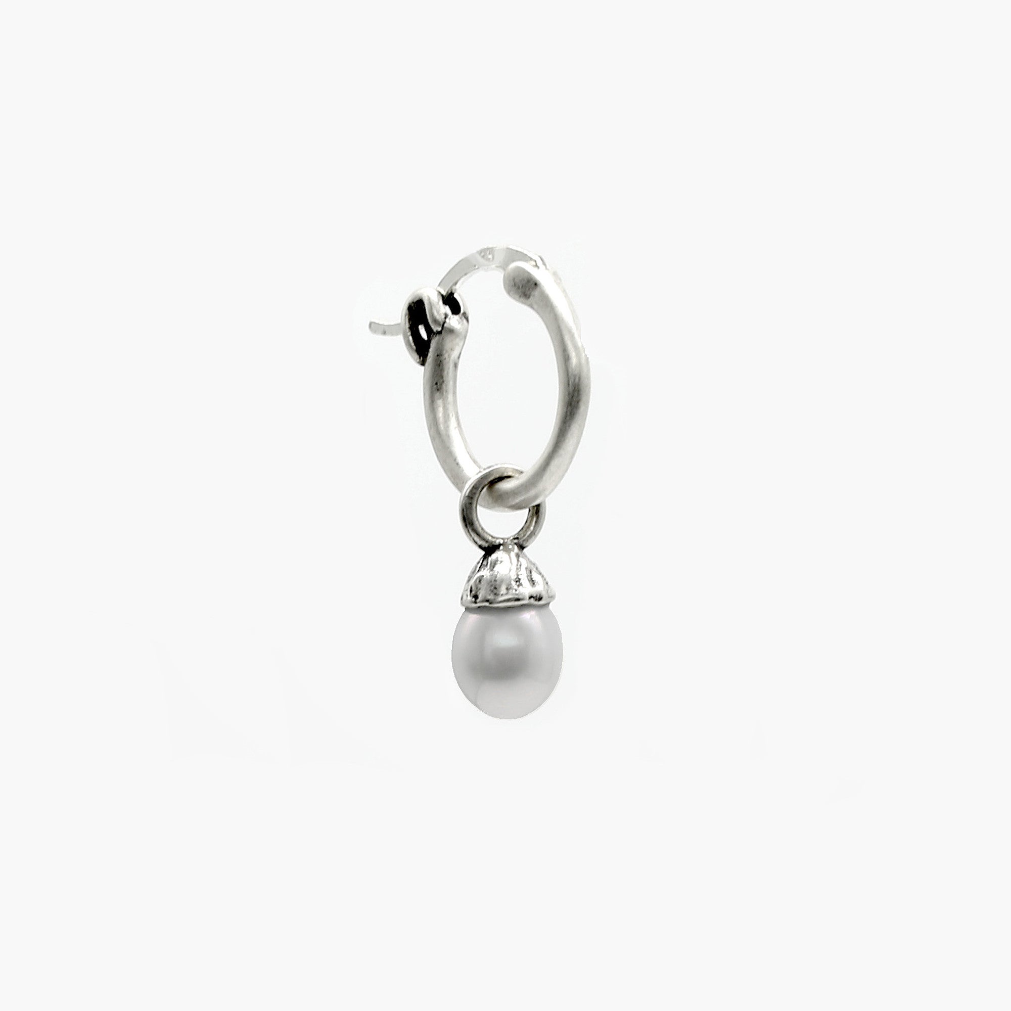 Freshwater Pearl Sterling Silver Earring-Earring-Kompsós