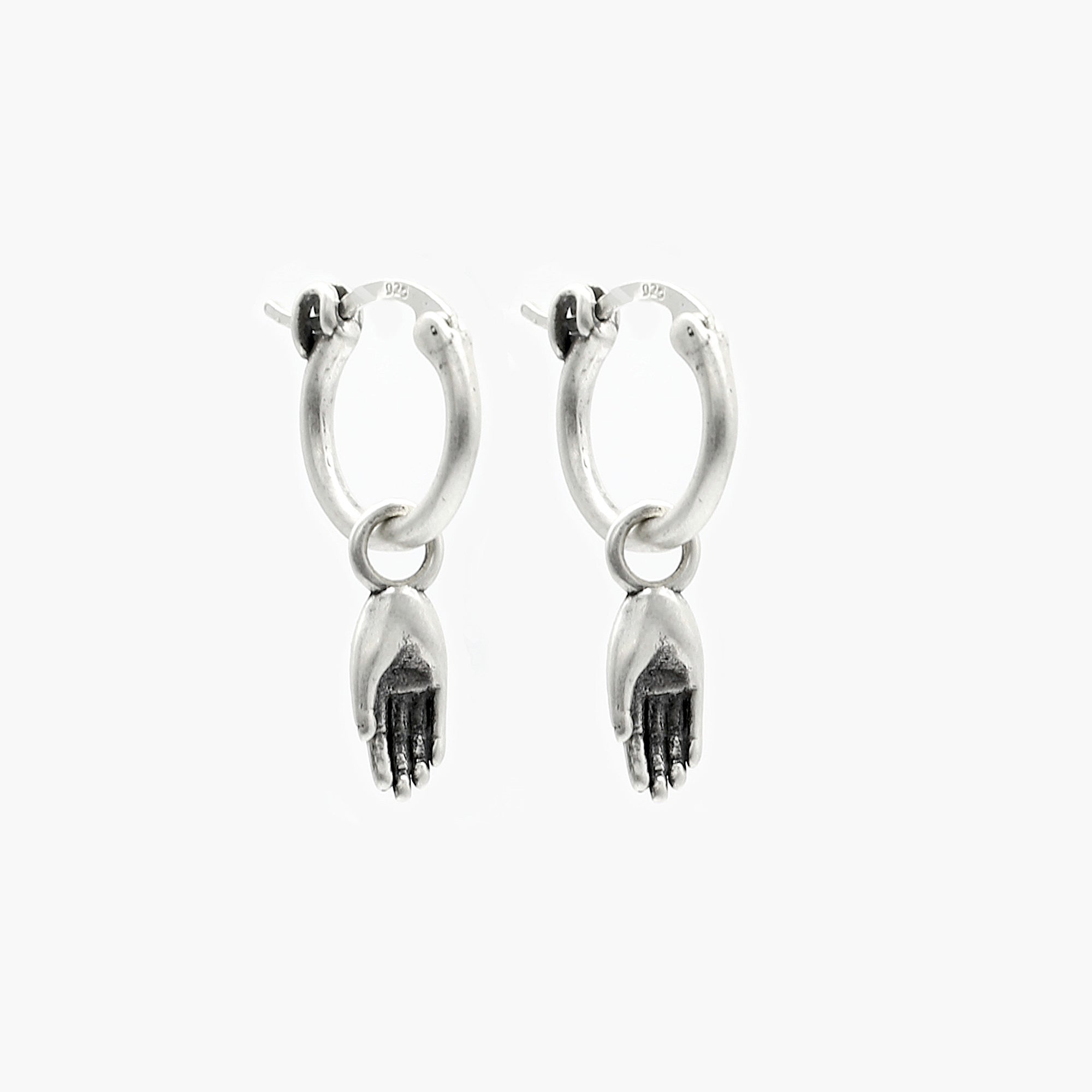 Hand Sterling Silver Earring-Earring-Kompsós
