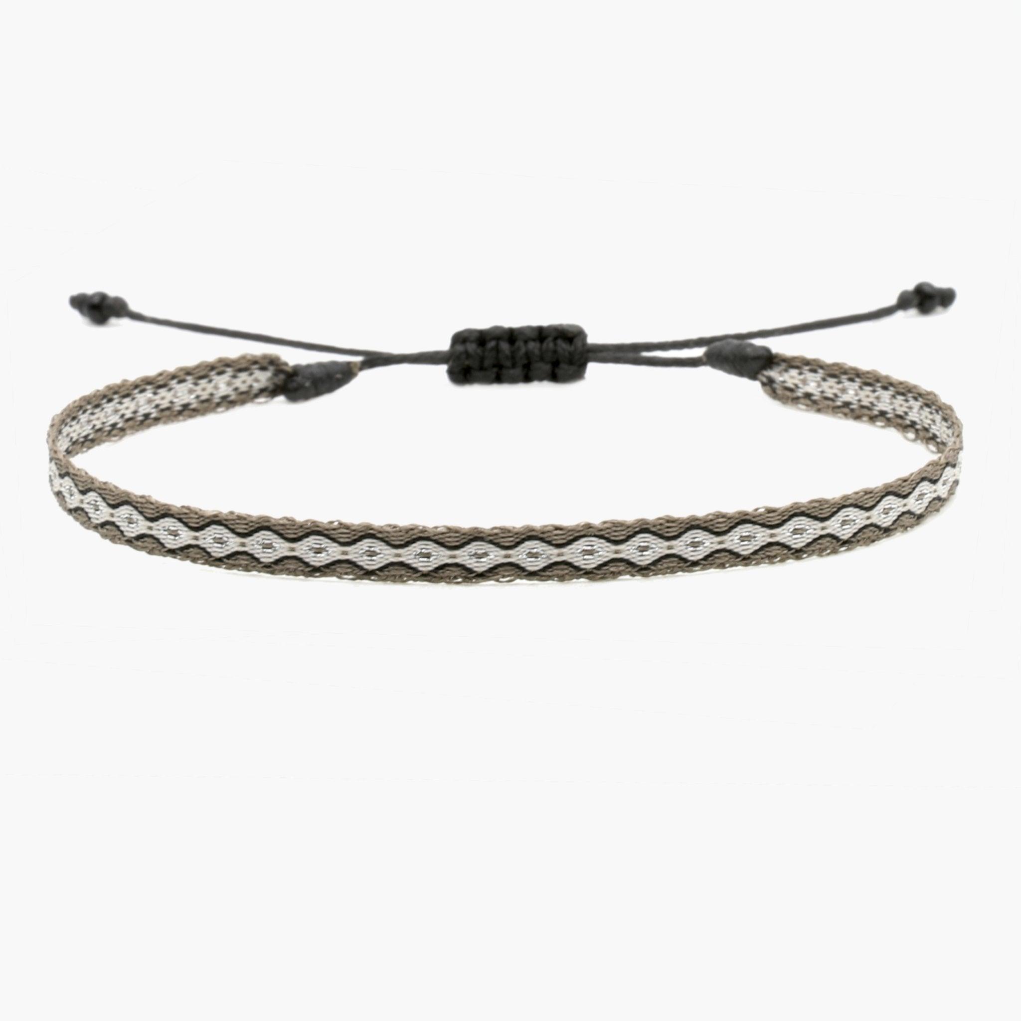 Handmade Purnama Bracelet (Black/Grey) - Kompsós